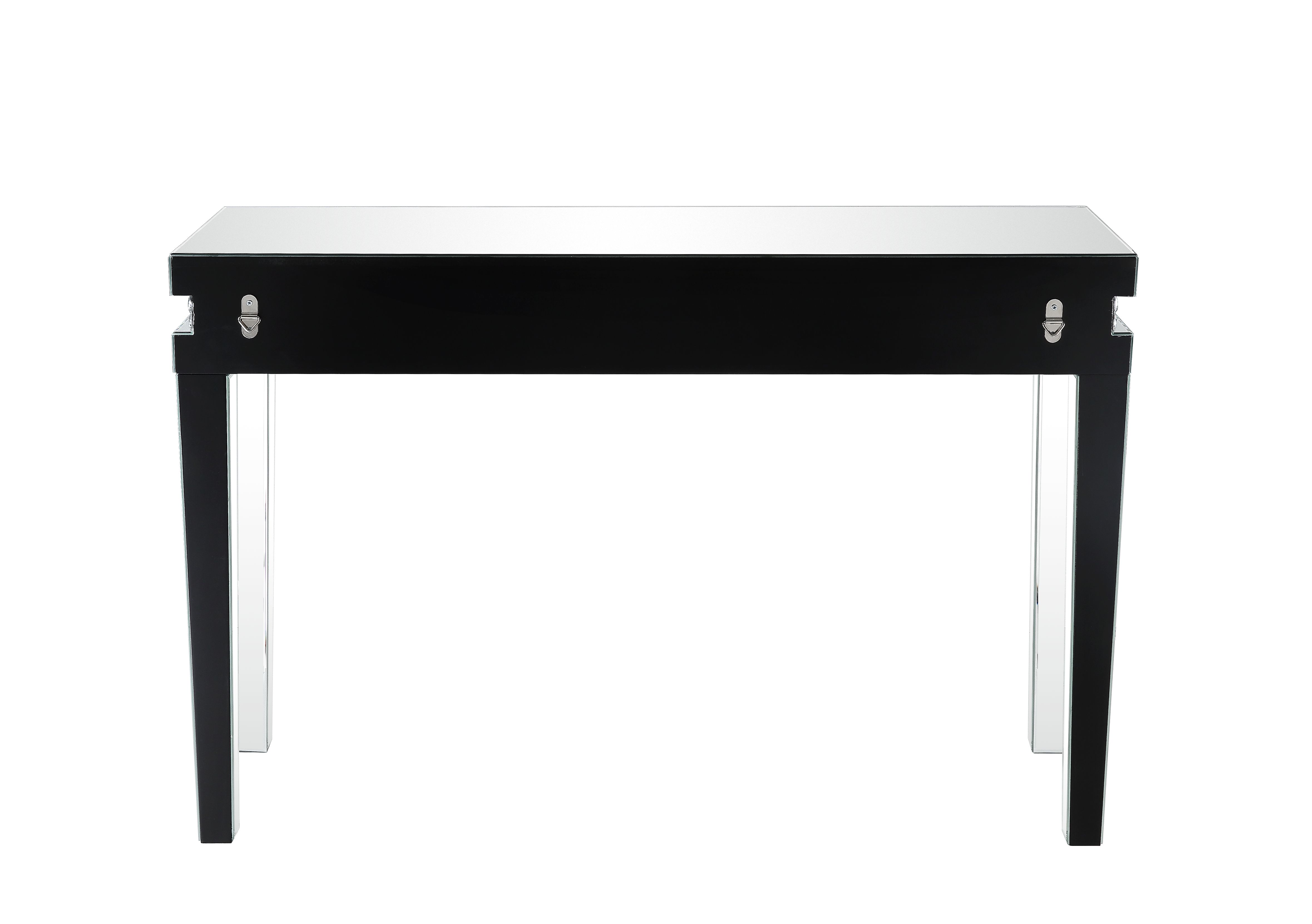 ACME - Lotus Sofa Table in Mirrored/Faux Ice Cube Crystals