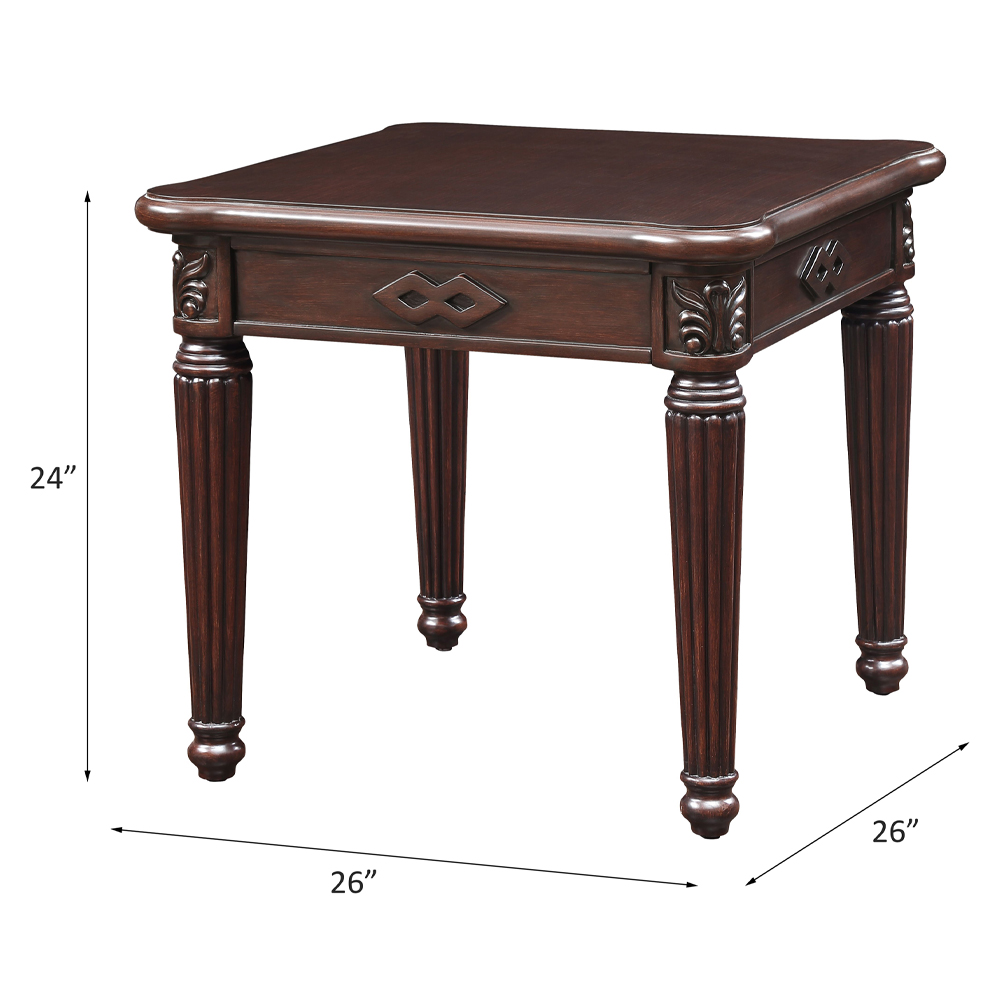 ACME - Chateau De Ville End Table in Espresso