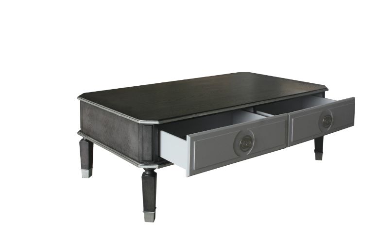 ACME - House Beatrice Coffee Table in Charcoal/Light Gray