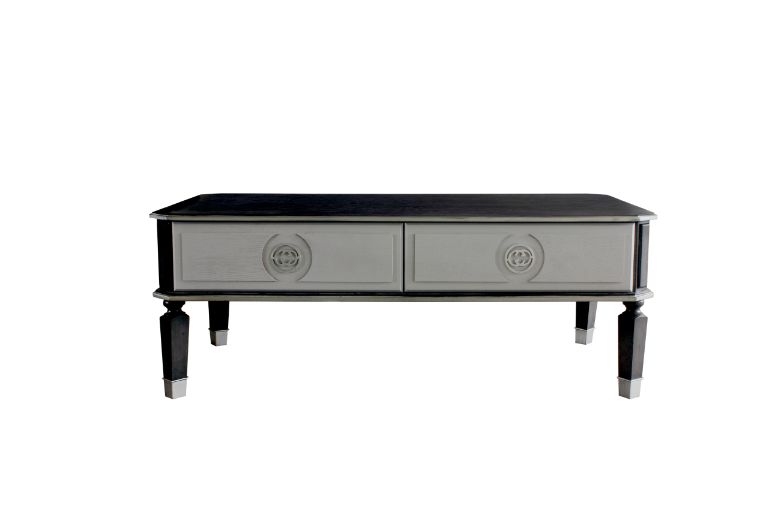 ACME - House Beatrice Coffee Table in Charcoal/Light Gray