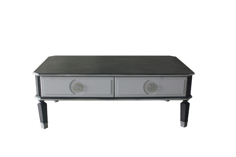 ACME - House Beatrice Coffee Table in Charcoal/Light Gray