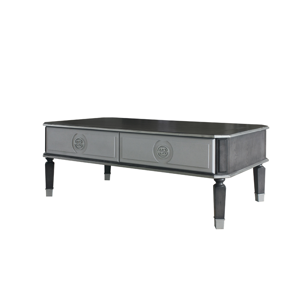 ACME - House Beatrice Coffee Table in Charcoal/Light Gray