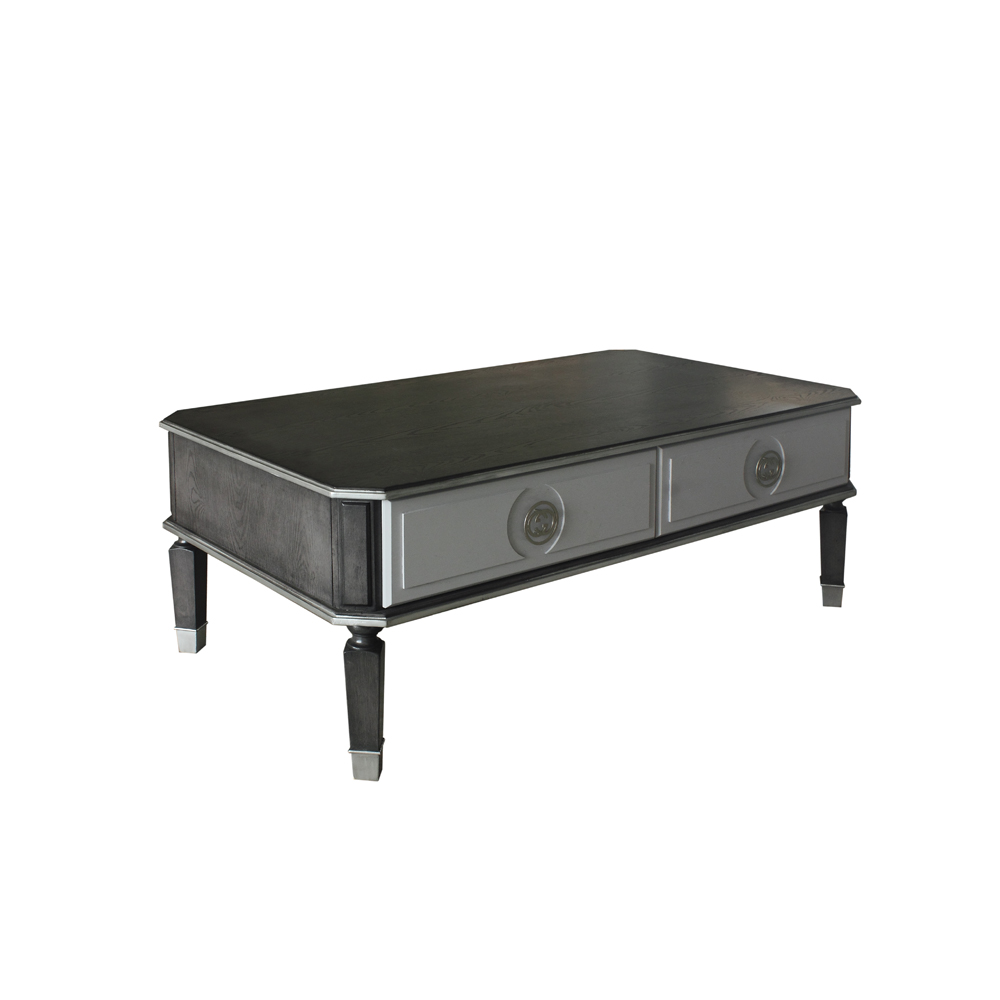 ACME - House Beatrice Coffee Table in Charcoal/Light Gray