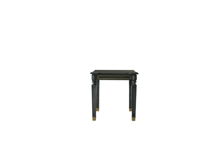 ACME - House Marchese End Table in Gold/Tobacco