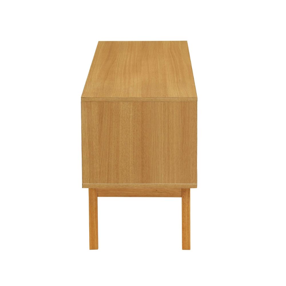 ACME - Drivia Accent Table in Natural/Ivory