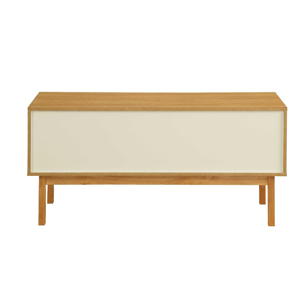 ACME - Drivia Accent Table in Natural/Ivory