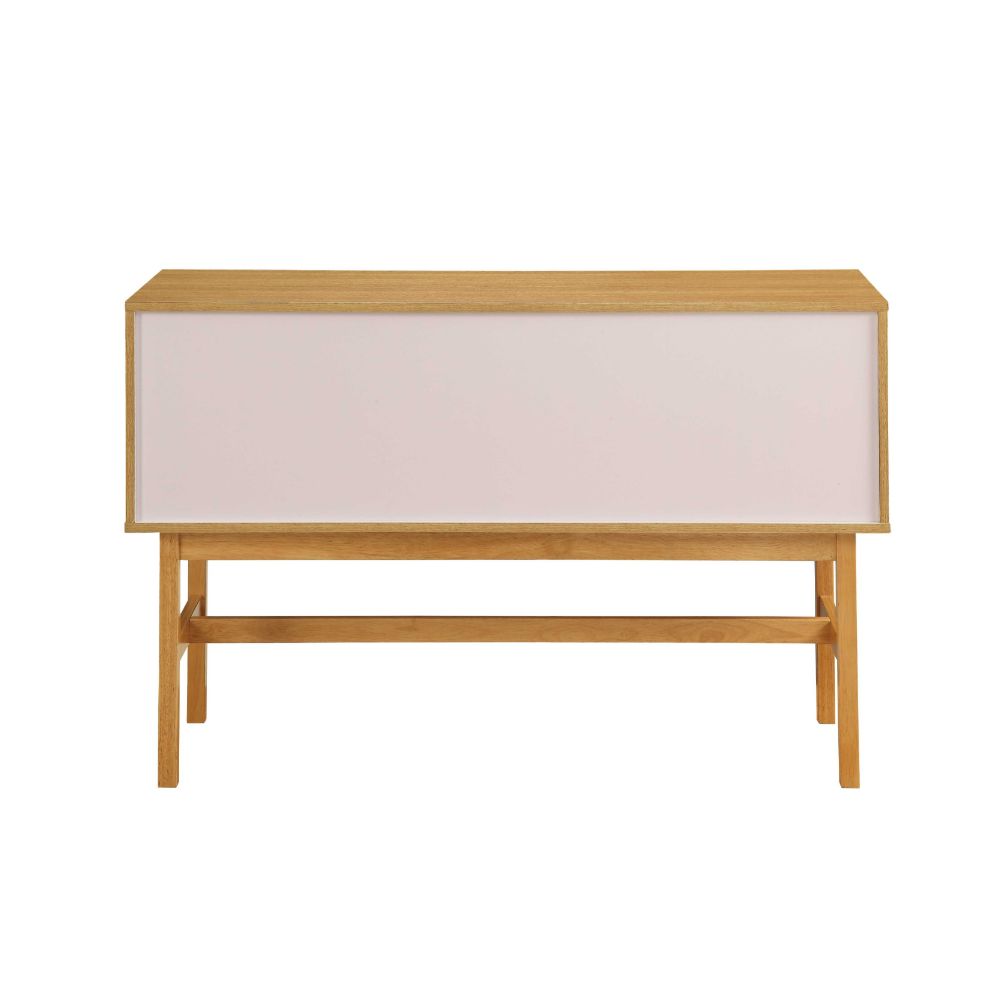 ACME - Stania Accent Table in Natural/Ivory