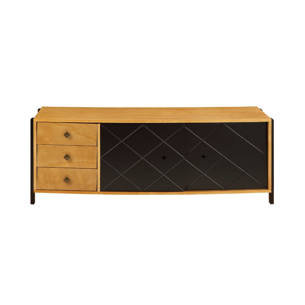 ACME - Honna TV Stand in Natural/Black