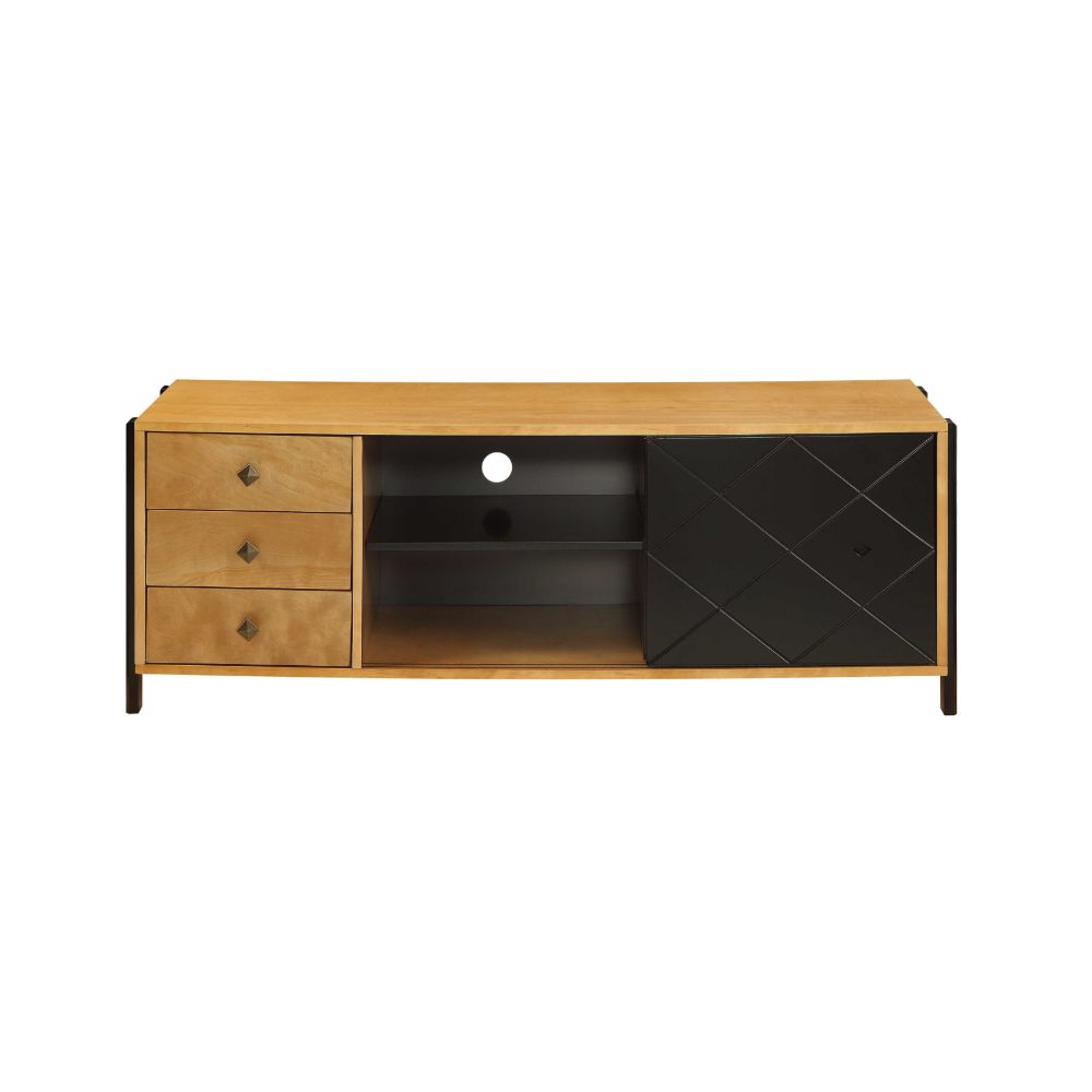 ACME - Honna TV Stand in Natural/Black