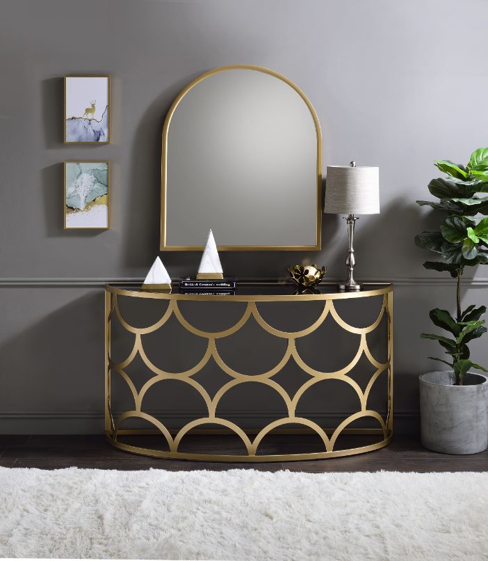 ACME - Altus Console Table in Gold