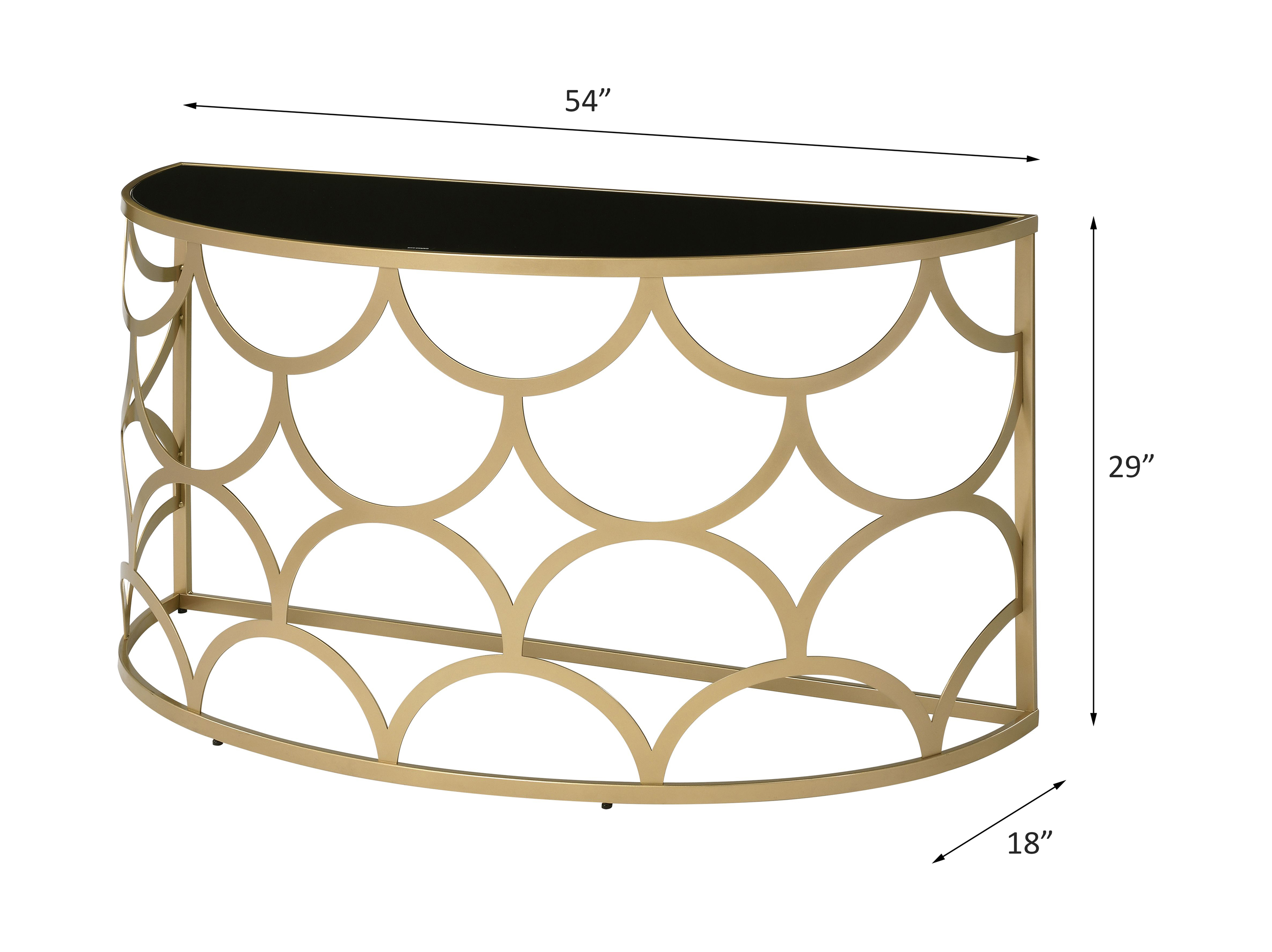 ACME - Altus Console Table in Gold