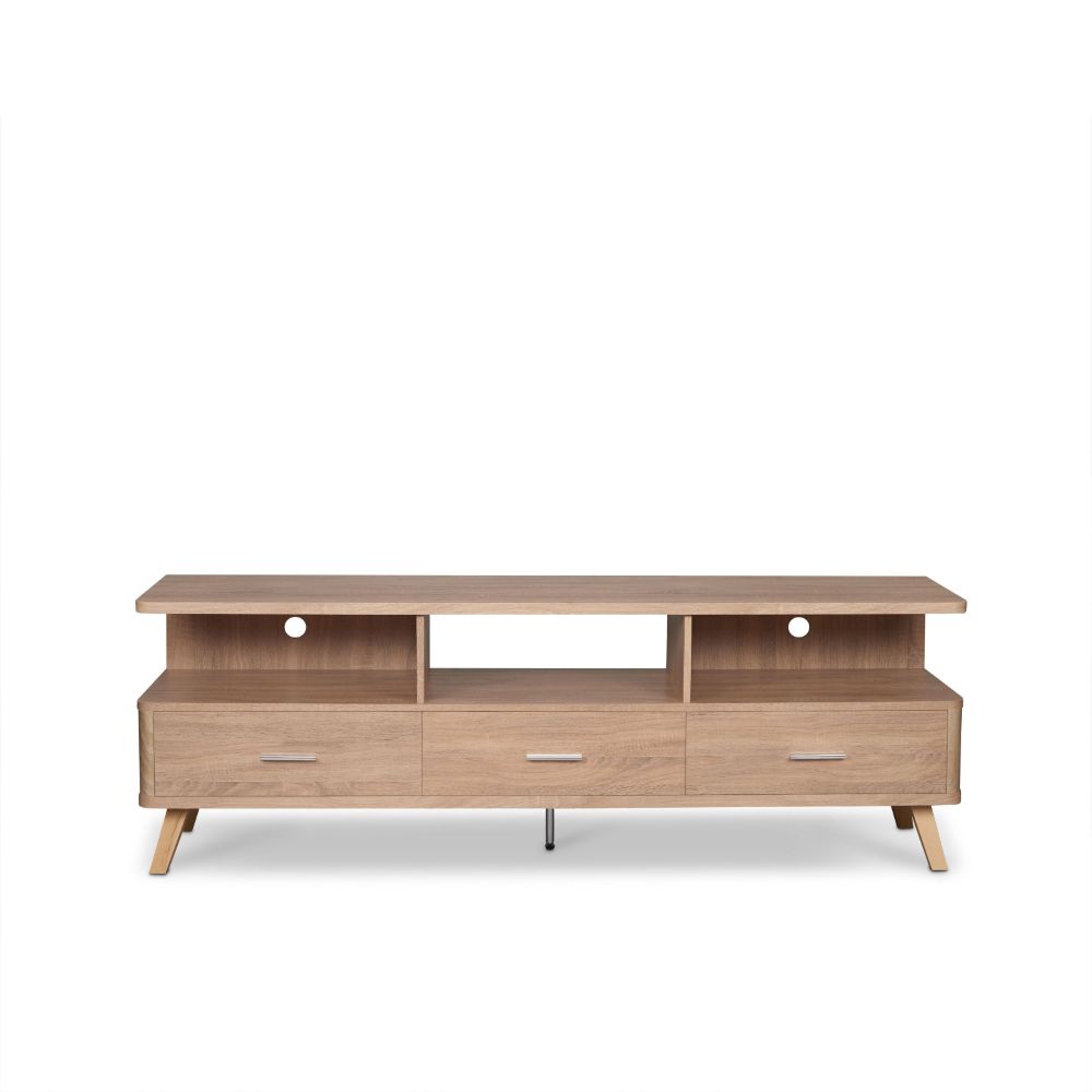 ACME - Lakin TV Stand in Rustic Natural