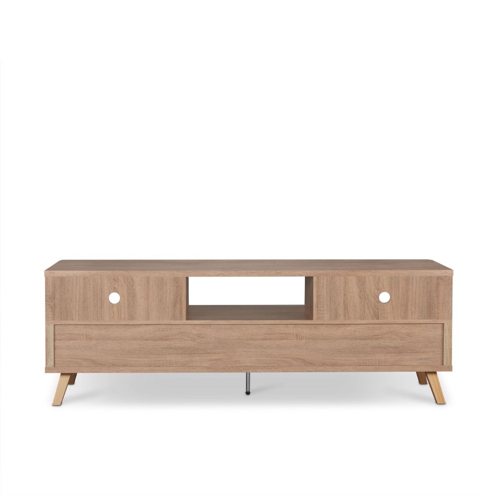 ACME - Lakin TV Stand in Rustic Natural