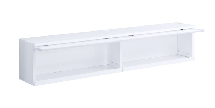 ACME Ximena Floating TV Stand with Led - White Finish