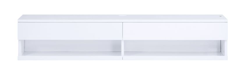 ACME Ximena Floating TV Stand with Led - White Finish