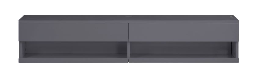 ACME Ximena Floating TV Stand with Led - Gray Finish