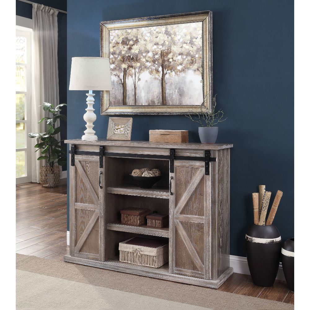 ACME - Orabella TV Stand in Rustic Natural