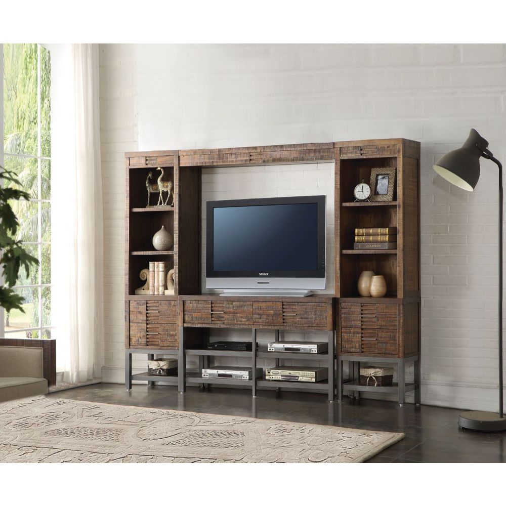 ACME - Andria Entertainment Center in Reclaimed Oak