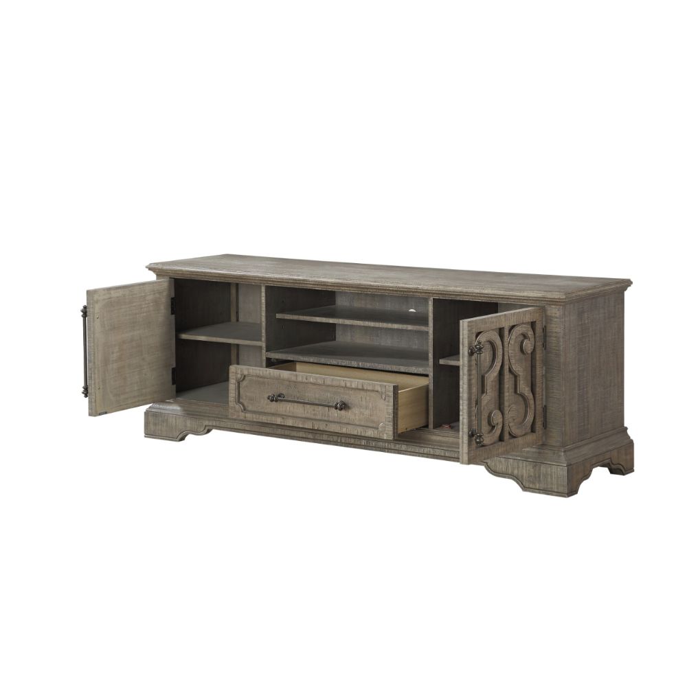 ACME - Artesia TV Stand in Salvaged Natural