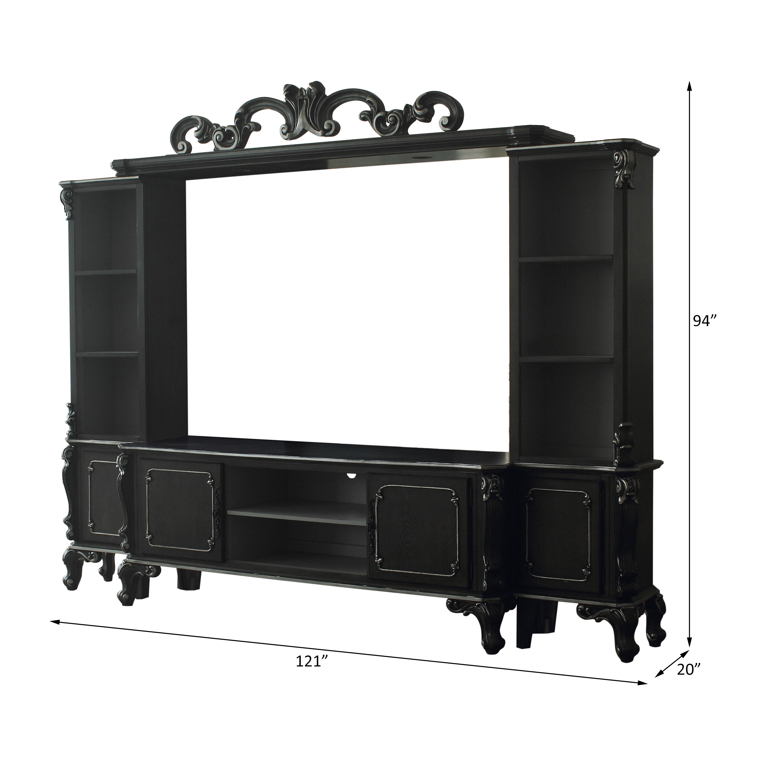 ACME - House Delphine Entertainment Center in Charcoal