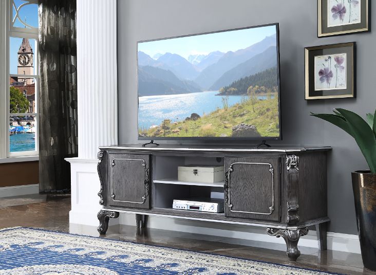 ACME - House Delphine TV Stand in Charcoal