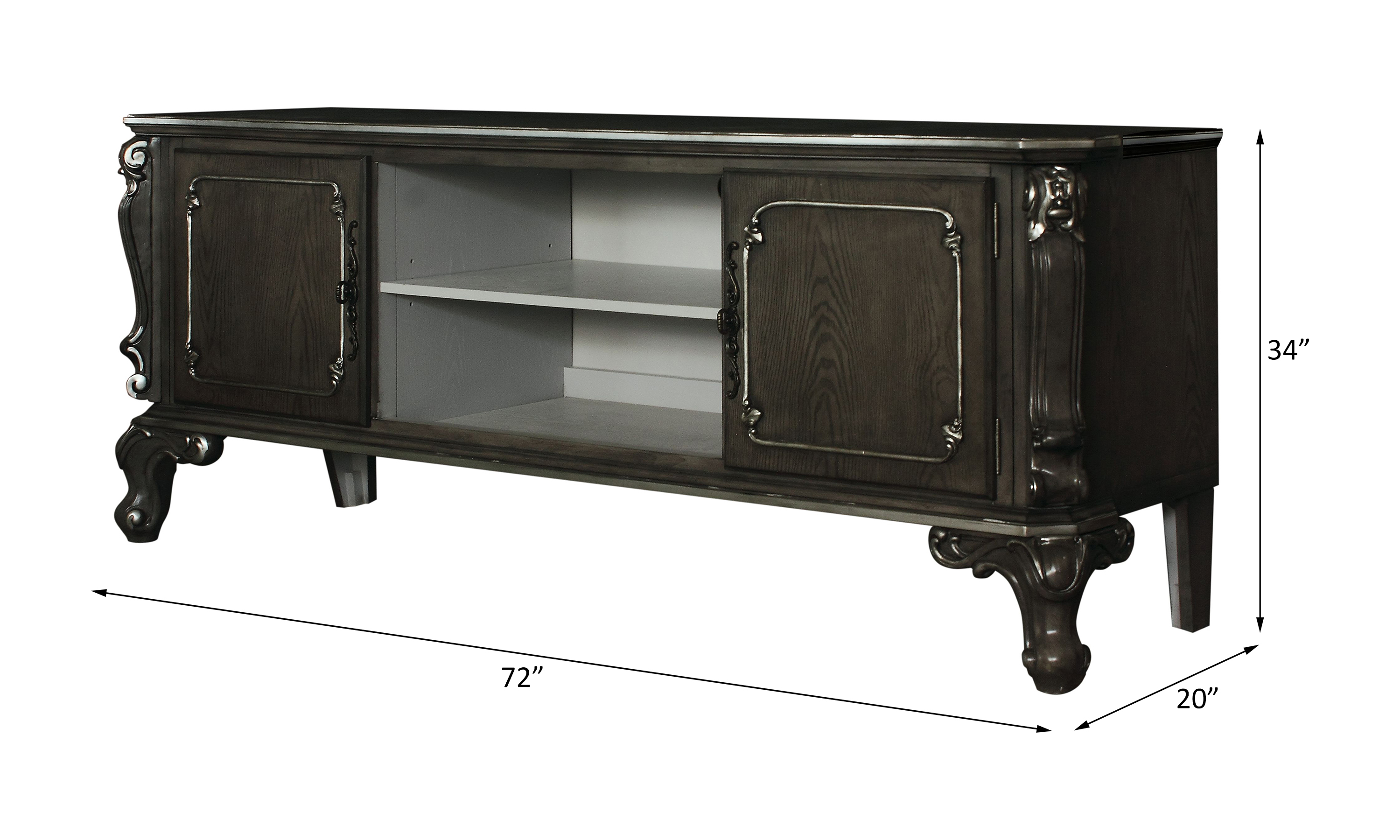 ACME - House Delphine TV Stand in Charcoal