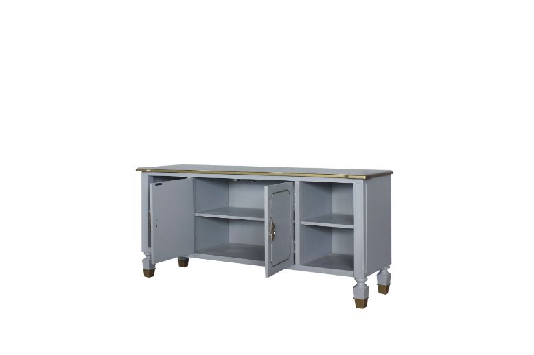 ACME - House Marchese TV Stand in Pearl Gray