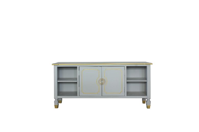 ACME - House Marchese TV Stand in Pearl Gray