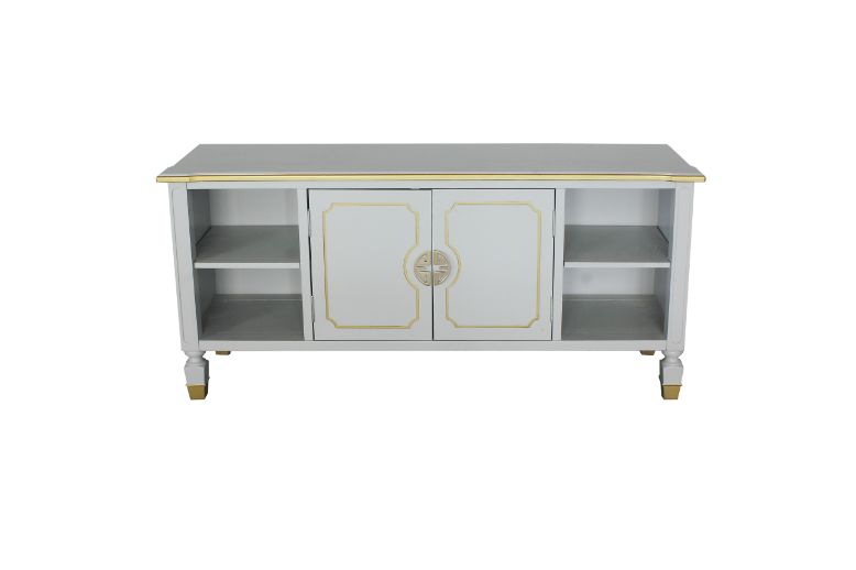 ACME - House Marchese TV Stand in Pearl Gray