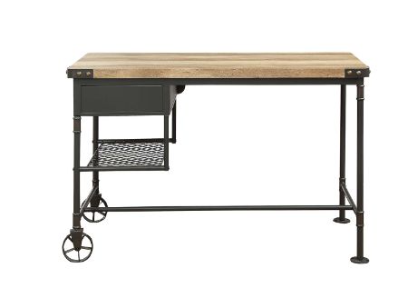 ACME - Itzel Desk in Antique Oak/Sandy Gray