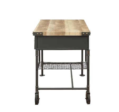 ACME - Itzel Desk in Antique Oak/Sandy Gray