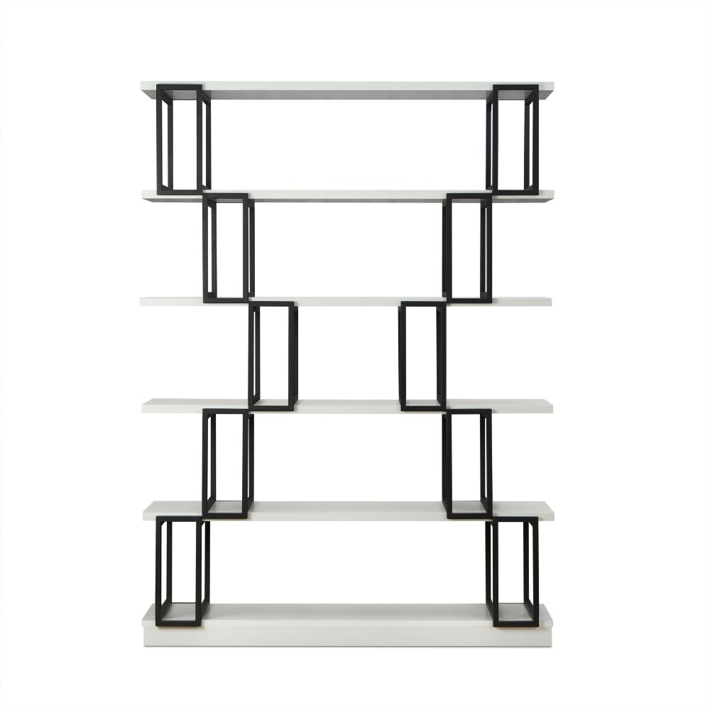 ACME - Verne Bookshelf in White/Black