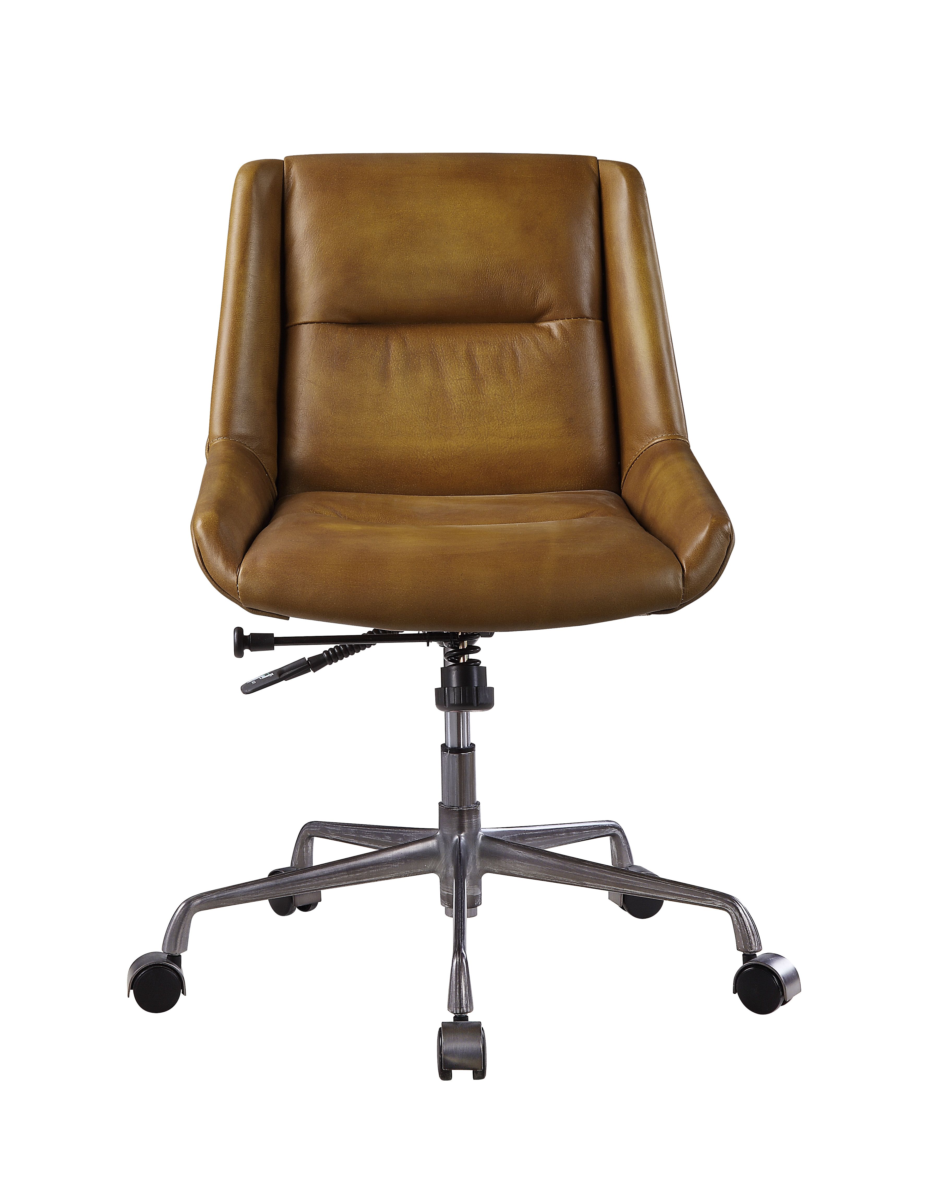 ACME - Ambler Office Chair in Saddle Brown