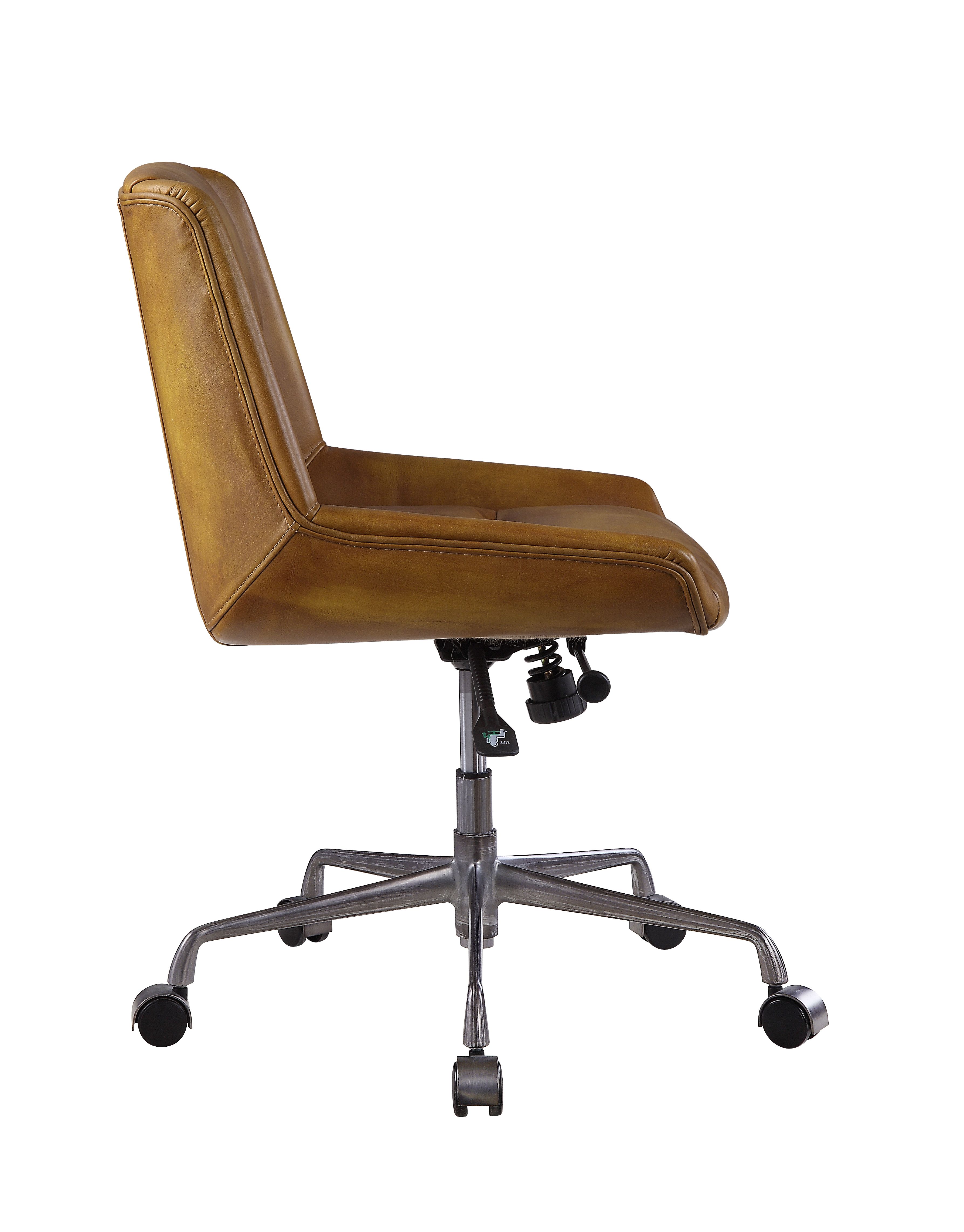 ACME - Ambler Office Chair in Saddle Brown