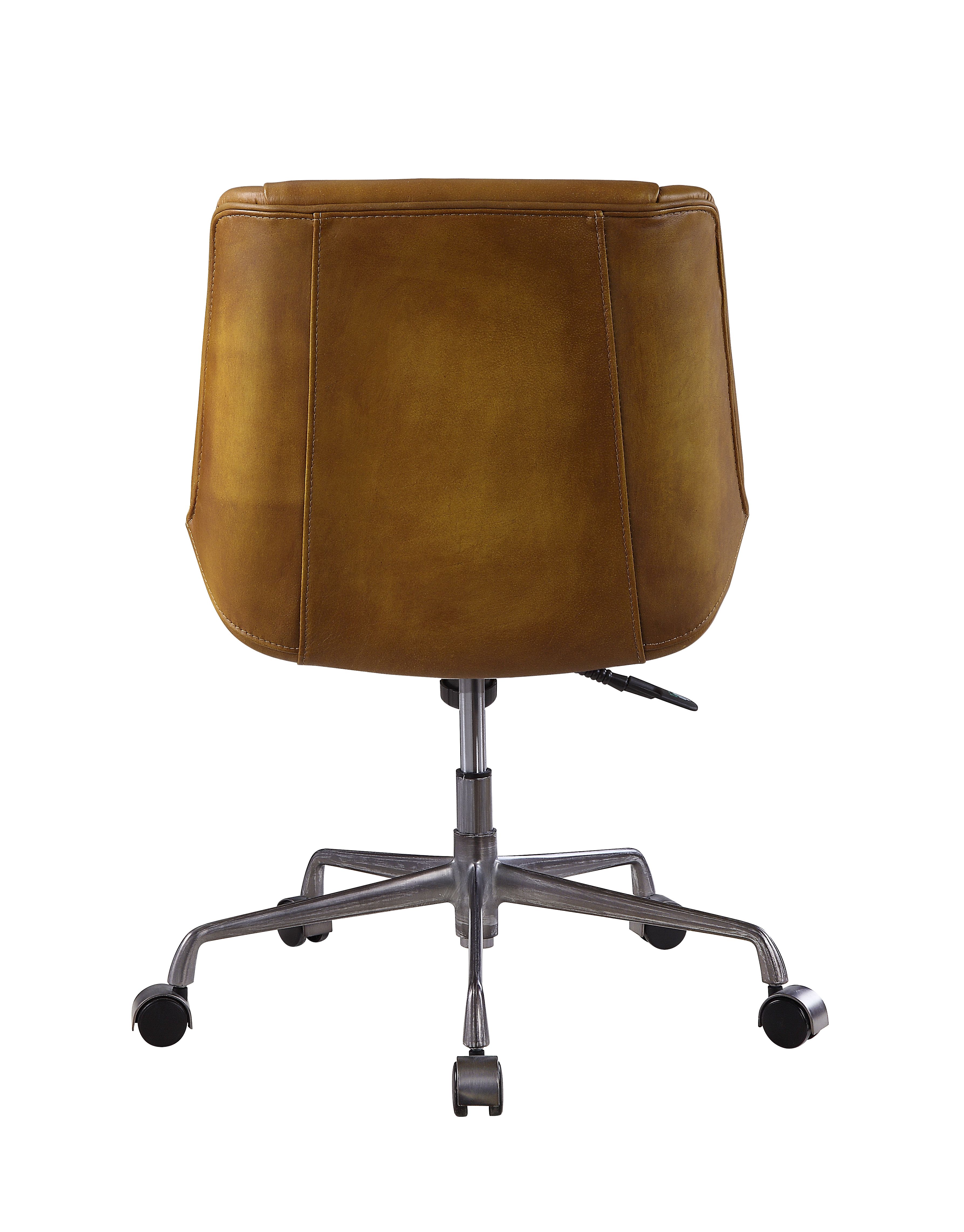 ACME - Ambler Office Chair in Saddle Brown