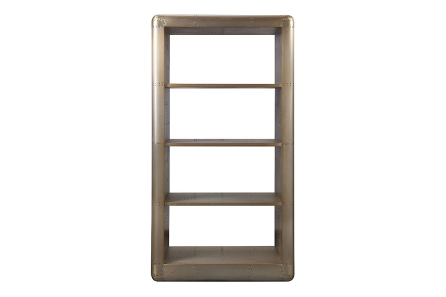 ACME - Jennavieve Bookcase in Gold Aluminum