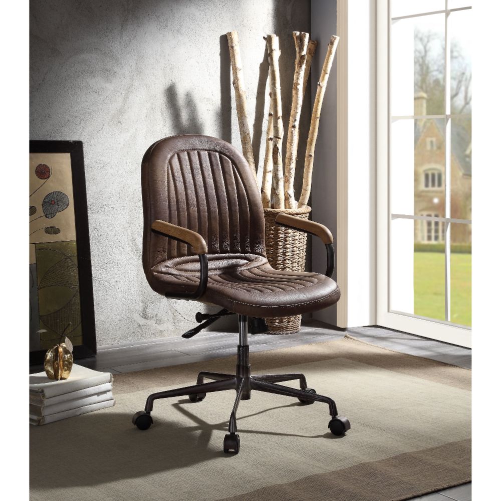 ACME - Acis Executive Office Chair in Vintage Chocolate