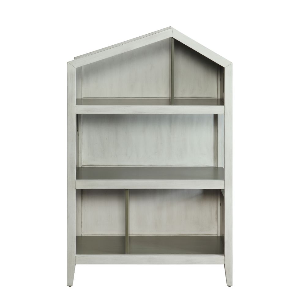 ACME Doll Cottage Bookcase - Weathered White/Washed Gray