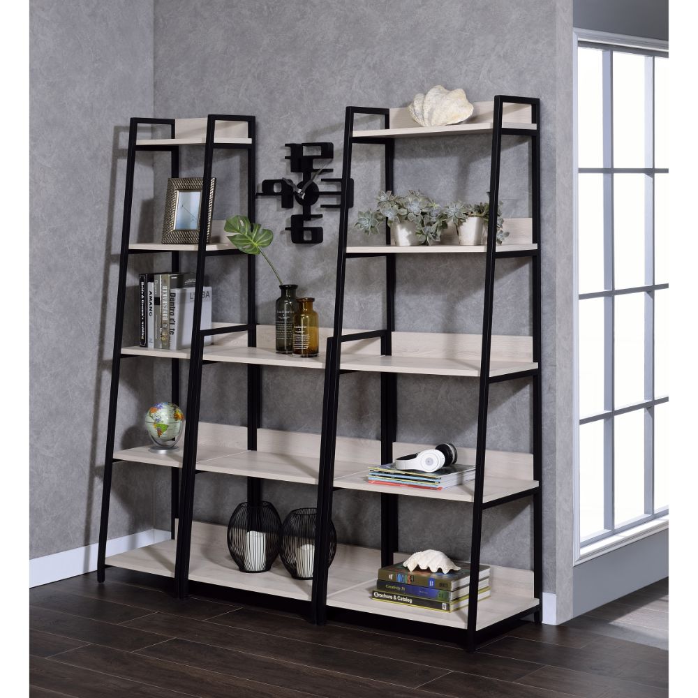 ACME™ Wendral 23"L Bookshelf - Natural/Black, 5-Tier