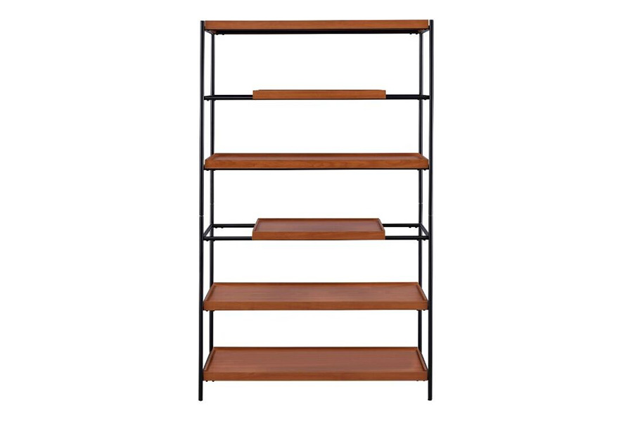 ACME - Oaken Bookshelf in Honey Oak/Black