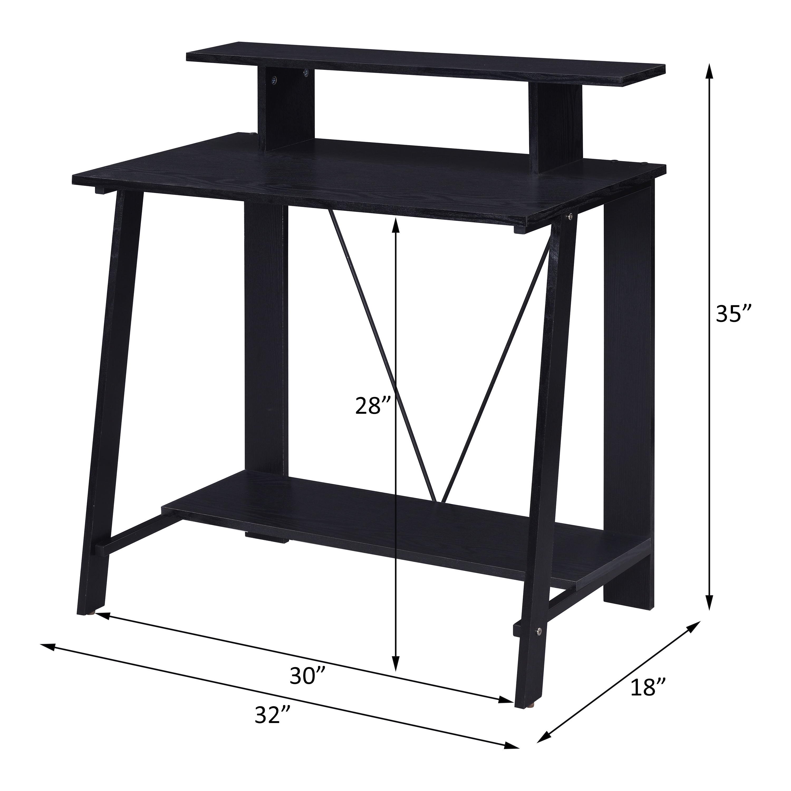 ACME Nypho Writing Desk - Black Finish