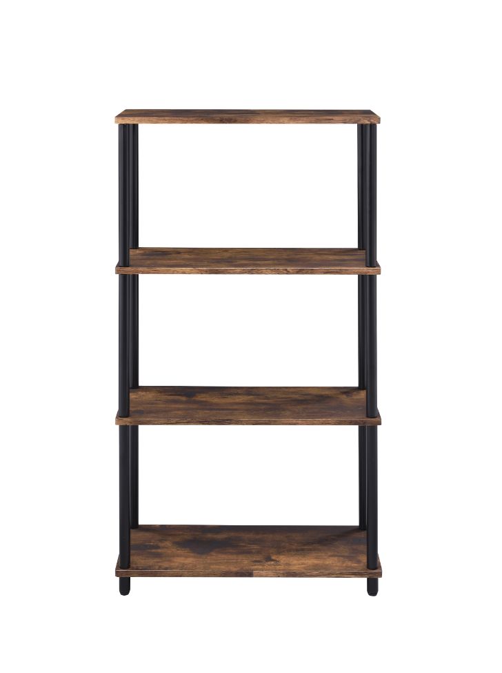 ACME Nypho Bookshelf - Weathered Oak/Black