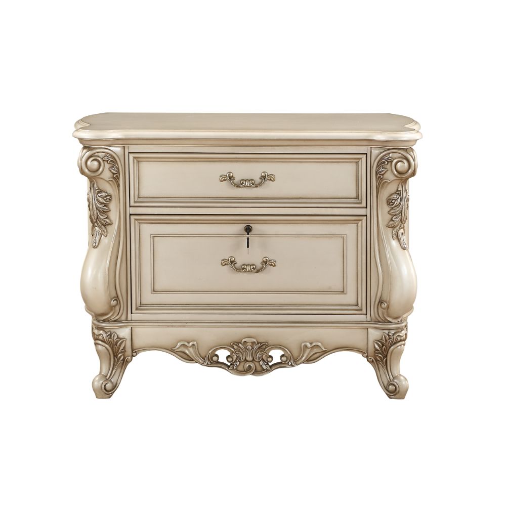 ACME - Gorsedd File Cabinet in Golden Ivory