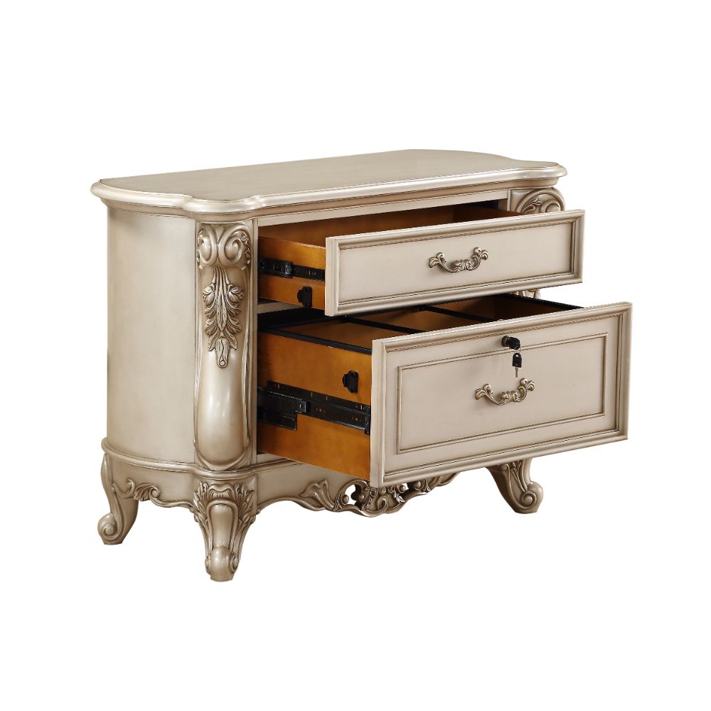 ACME - Gorsedd File Cabinet in Golden Ivory