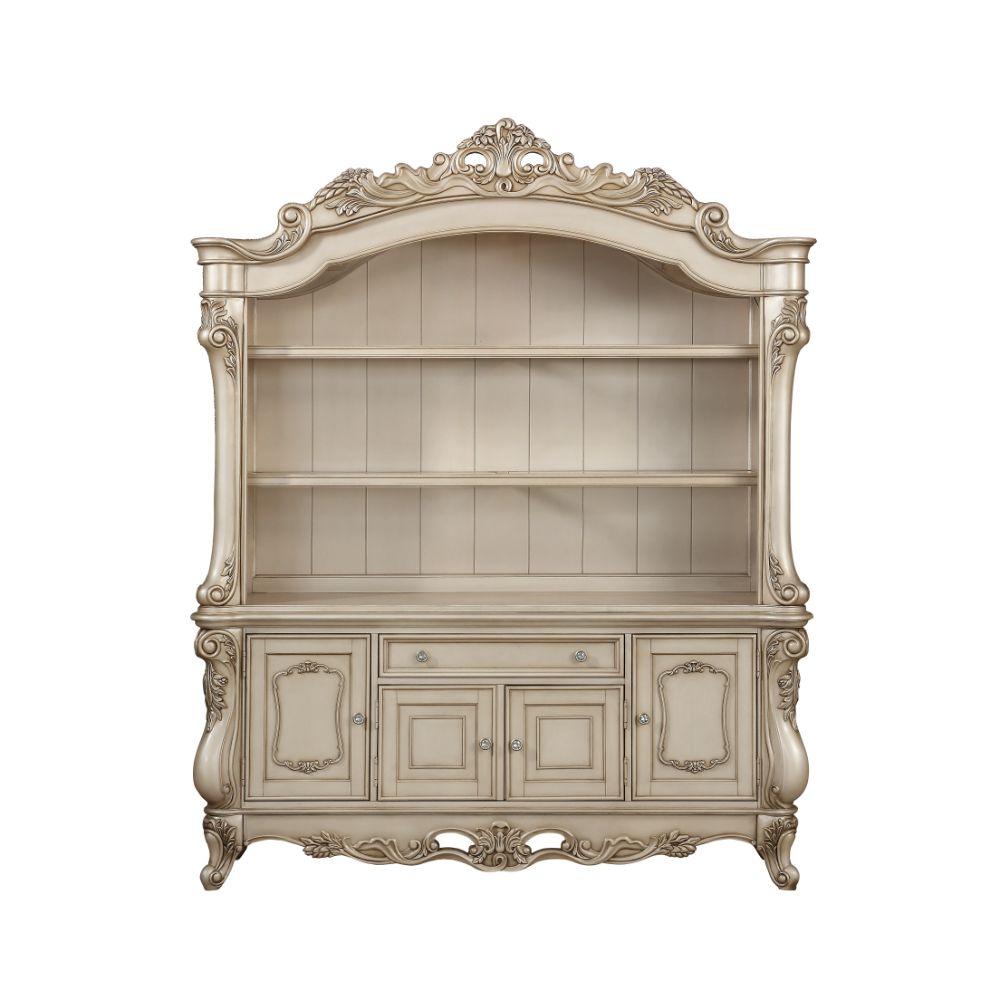 ACME - Gorsedd Bookcase in Golden Ivory