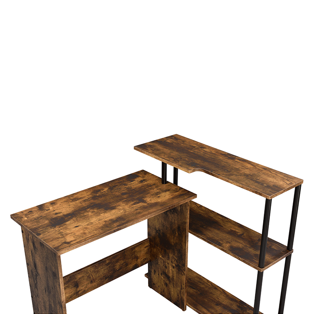 ACME Ievi Writing Desk - Weathered Oak and Black Finish