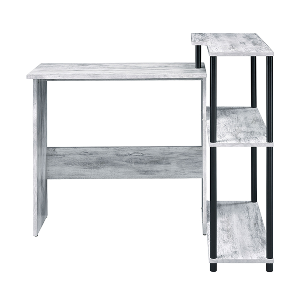 ACME Ievi Writing Desk - Antique White and Black Finish