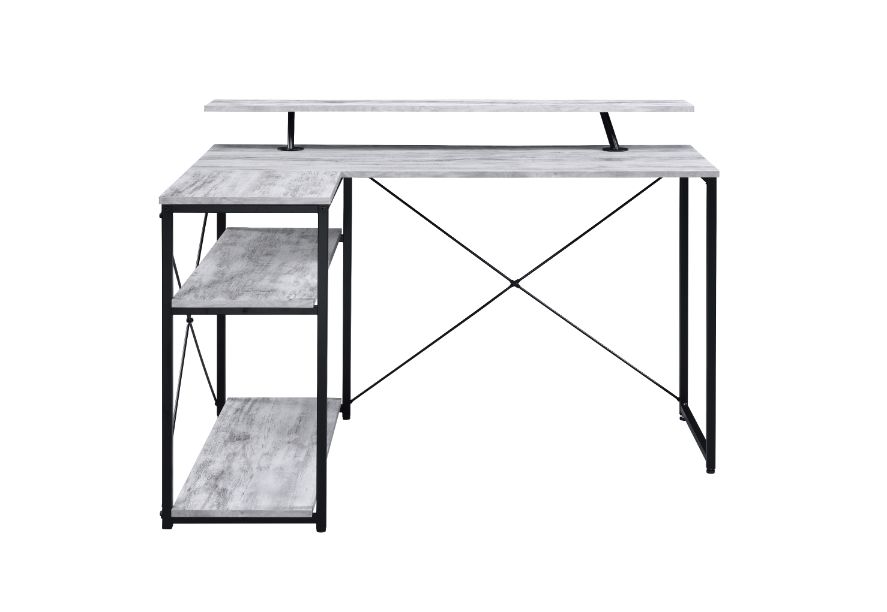 ACME Drebo Writing Desk - Antique White/Black