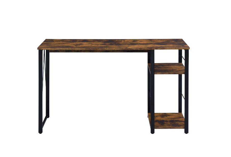 ACME Vadna Writing Desk - Weathered Oak and Black Finish