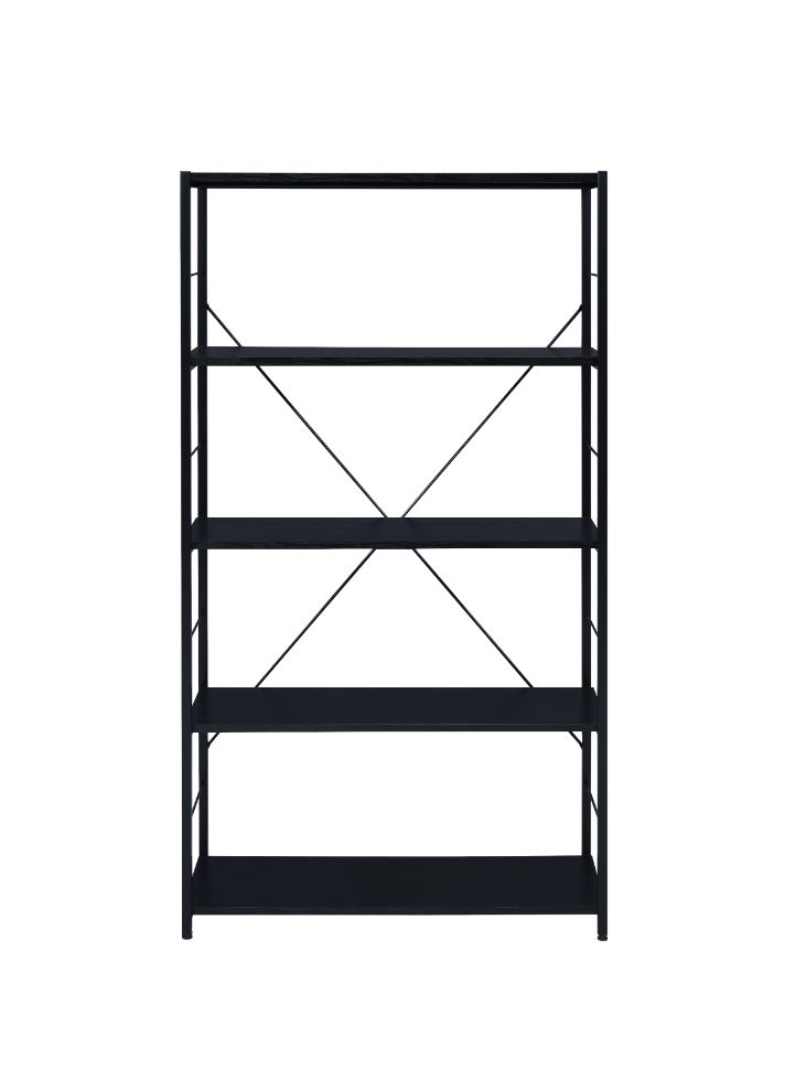 ACME Tesadea Bookshelf - Black Finish, 5-Tier